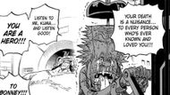 Vegapunk wipes out Kuma's memories as seen in the One Piece manga (Image credit: Shueisha)